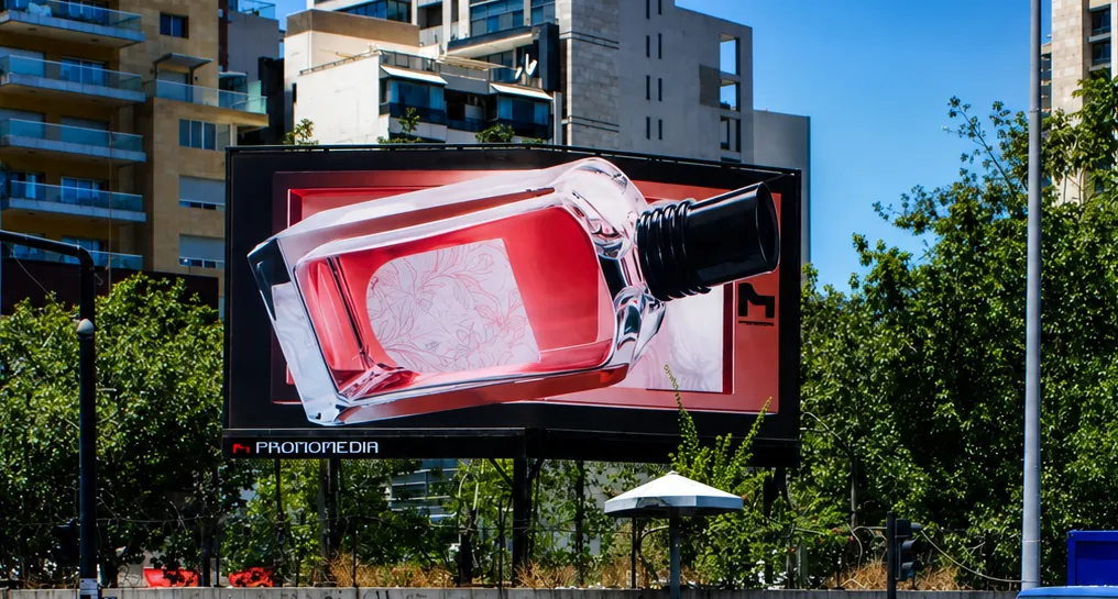3D LED digital screen Promomedia advertising outdoors Lebanon