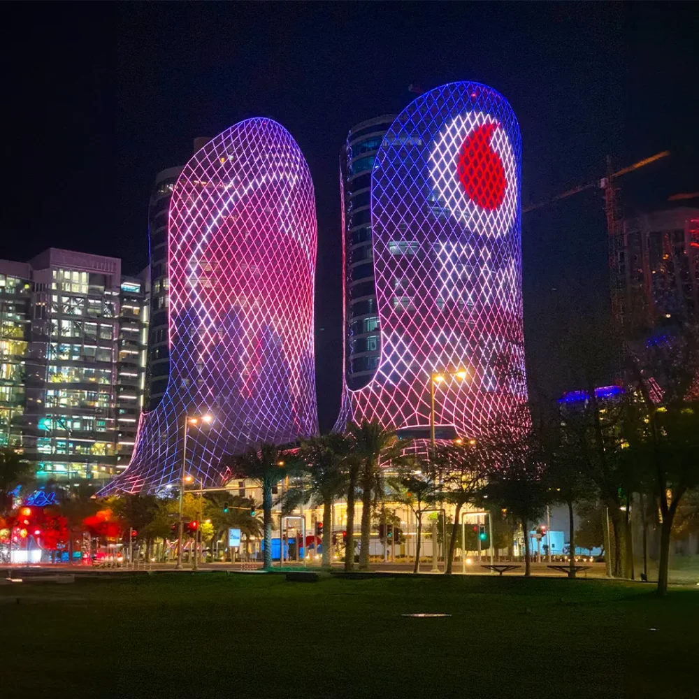 Al Jaber Twin Towers Promomedia Advertising outdoor Qatar