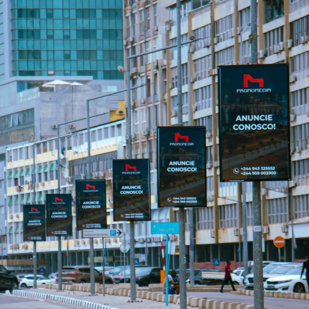 Lampost Static Promomedia Advertising outdoor Angola