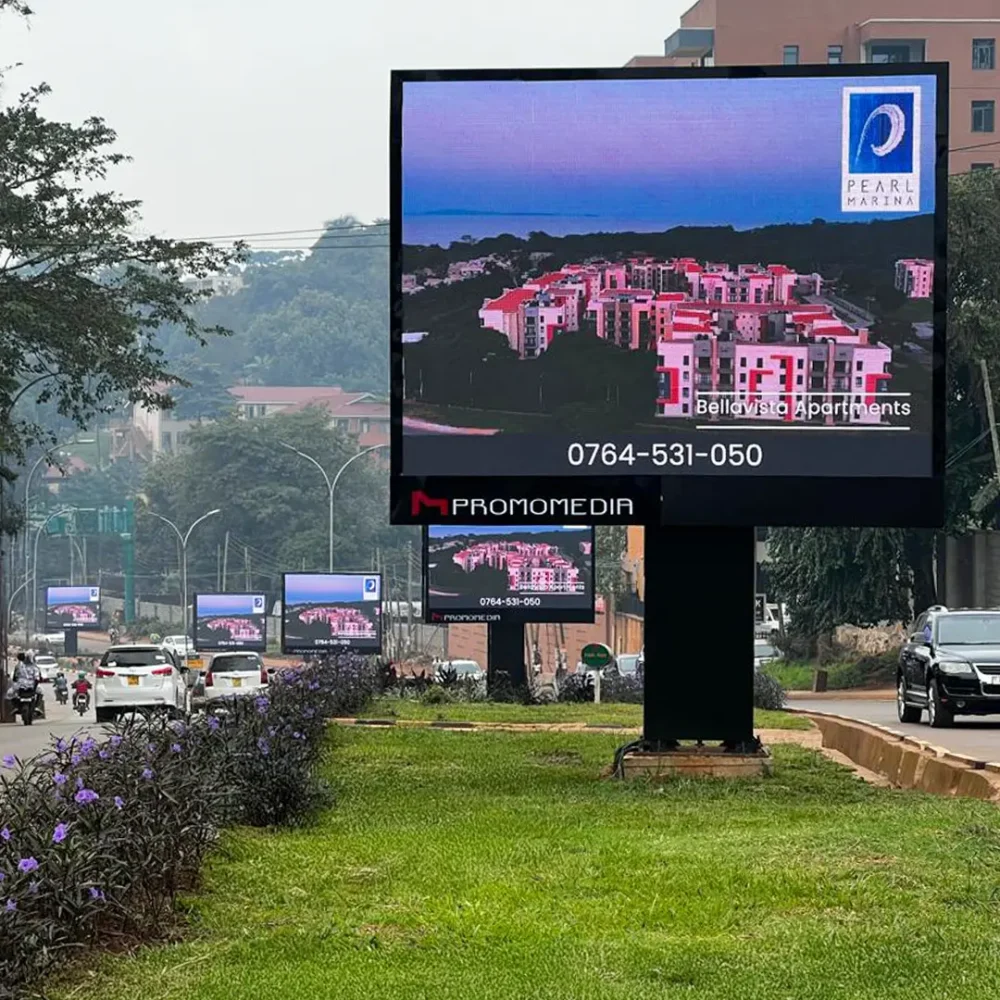 Synchronized Led Screens Promomedia Advertising outdoor Uganda